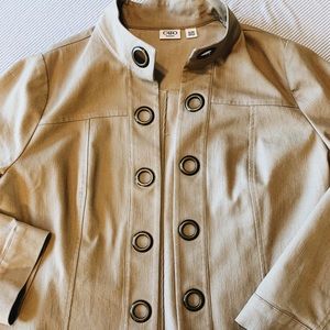 Vintage 90s Khaki Cato Safari Jacket